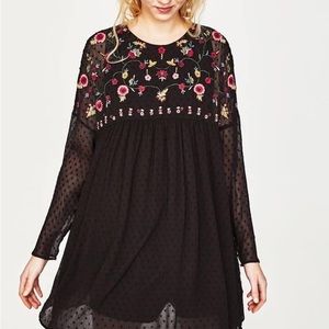 NWOT Zara Floral Jumpsuit Small